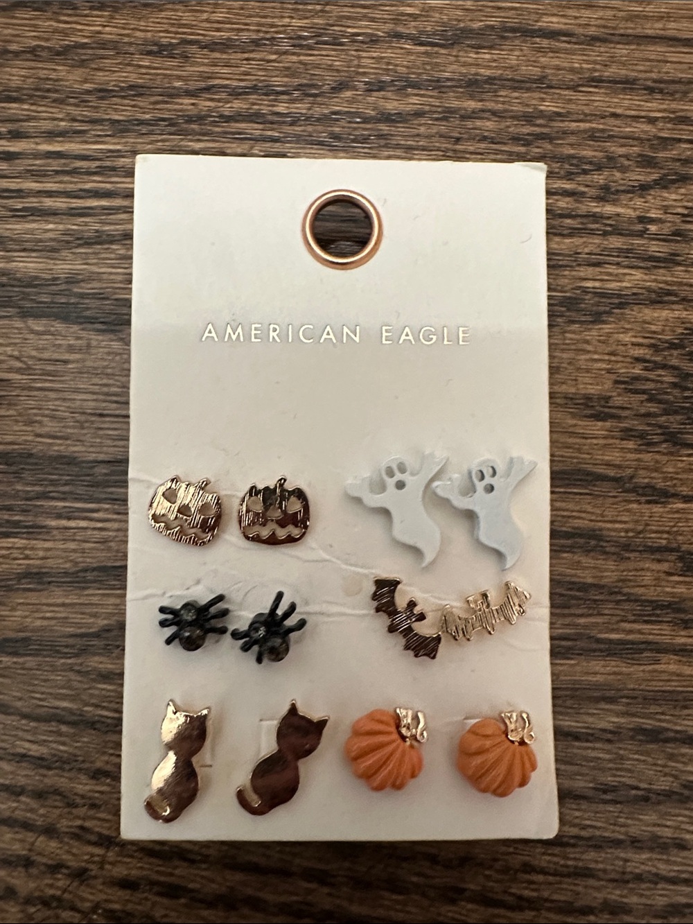 American Eagle Outfitters Halloween Earring Set - White, Orange, Gold, Black
